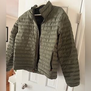 Marmot Olive Green Lightweight Packable Puffer Jacket
